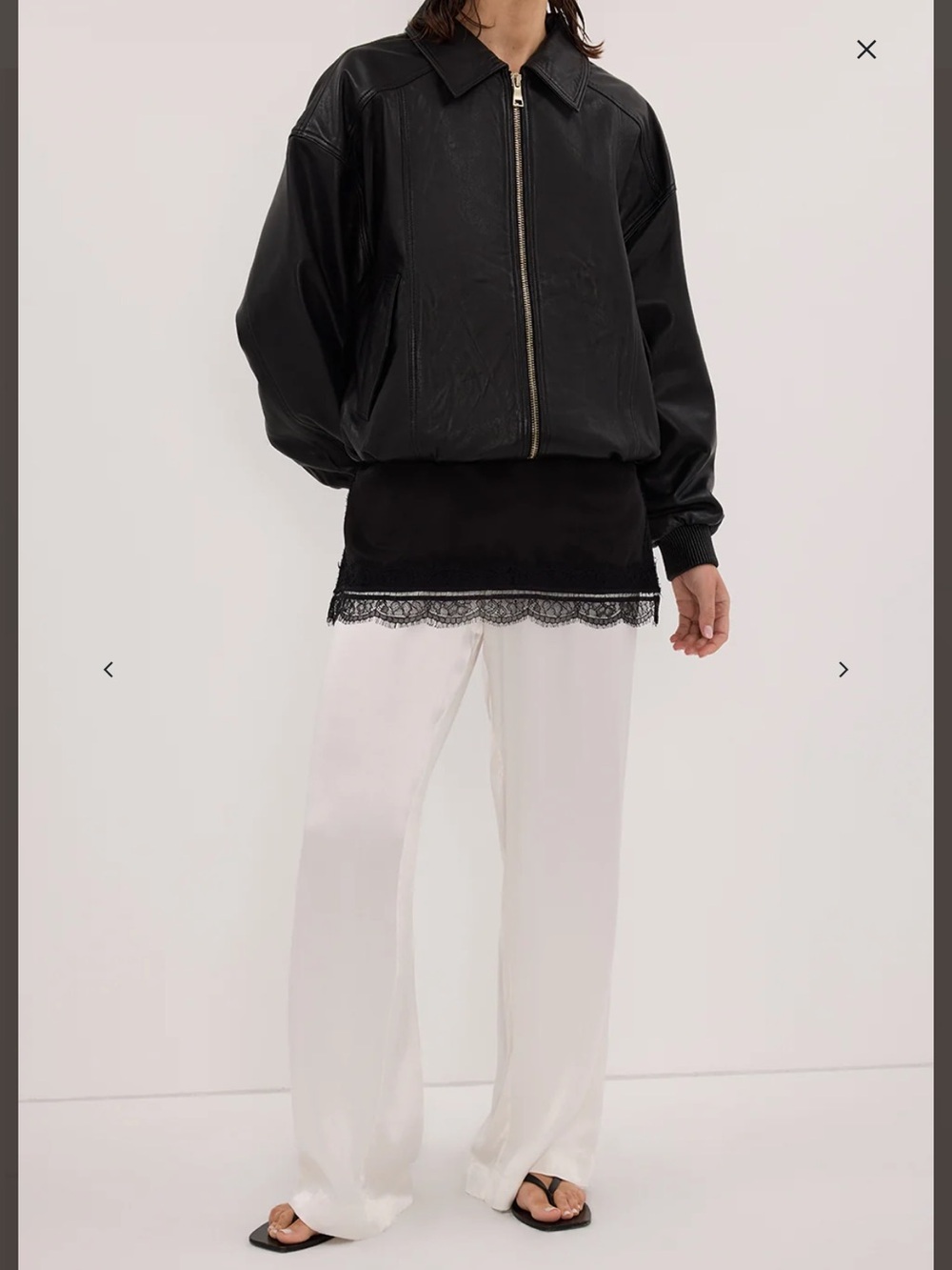 Diish Satin White Pants NEW